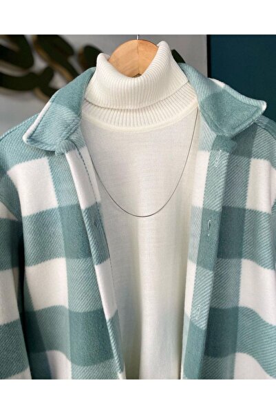 A&O Style Cămașă Mint Unisex Oversize Gros De Iarnă Genuine Fleece