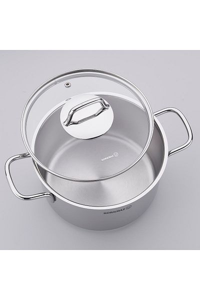 KORKMAZ Perla 9 Piece Cookware Set / Induction Base = original =