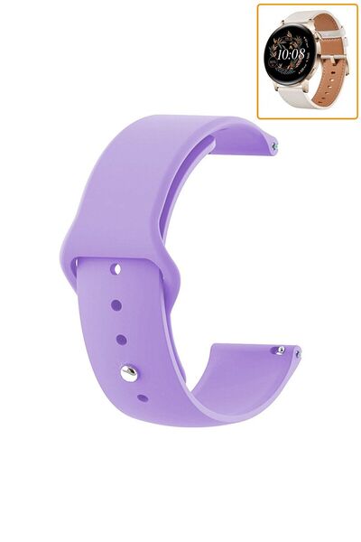 Nezih Case Huawei Watch Gt 3 Elegant 42mm Uyumlu Yumuşak Dokulu 20mm Silikon ...