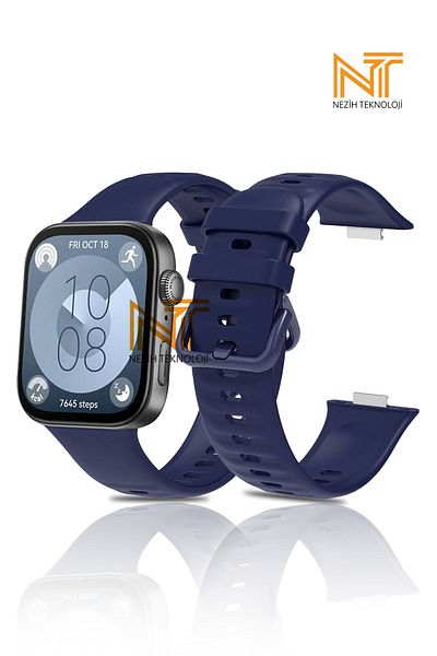 Nezih Case ساعة Huawei Watch Fit 3 / Fit 4 / Fit 4 Pro متوافقة مع سلك / حزام من السيليكون الناعم عالي الجودة