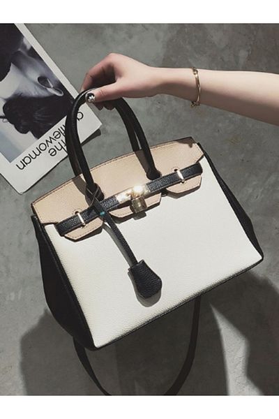 Styli Dual Strap Handle Bag with Lock