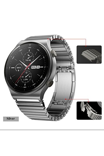 Nezih Case Huawei Watch Gt3 Se/ultimate Uyumlu 22mm Porshe Design Metal Pasla...