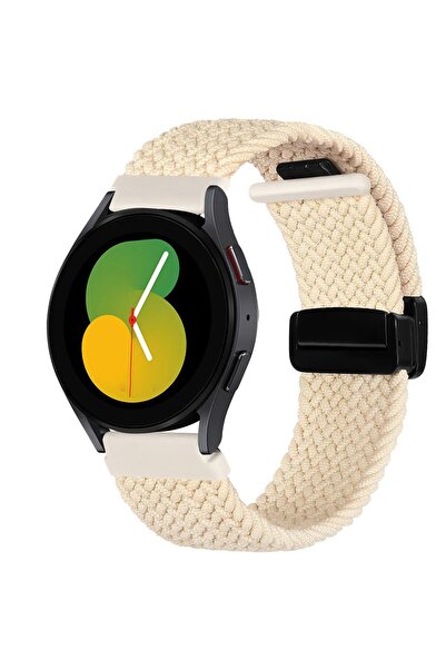 Nezih Case Huawei Watch Gt4/gt5 41mm Uyumlu Flexible Örgü Siyah Magnet Tokalı...