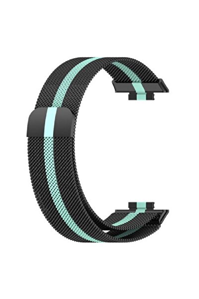 Nezih Case Huawei Watch Fit 2 Uyumlu Metal Örgü Hasır Mıktanıslı Pratik Kordon