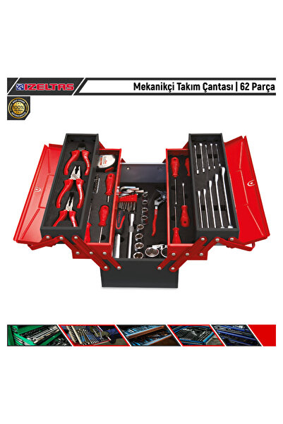 İzeltaş Mekanikçi Takım Çantası | 62 Parça