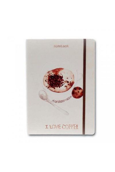 Scrikss Notelook I Love Chocolate Coffee A6 Unlined Notebook