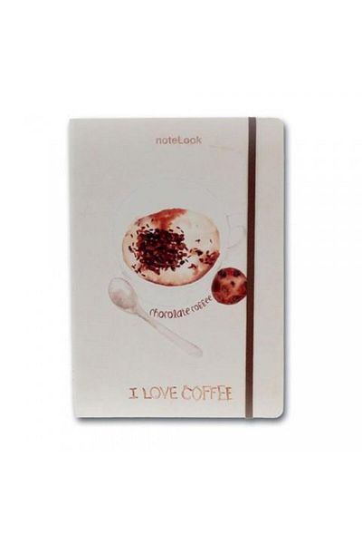 Scrikss I Love Chocolate Coffee A6 Lined Notebook Notelook