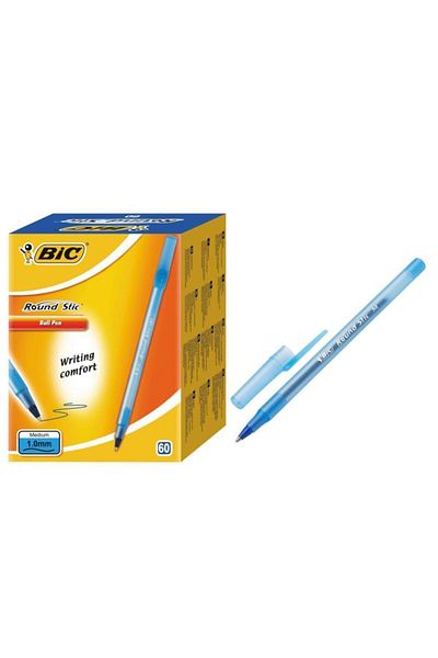 Bic قلم حبر جاف أزرق اللون مكون من 60 قطعة