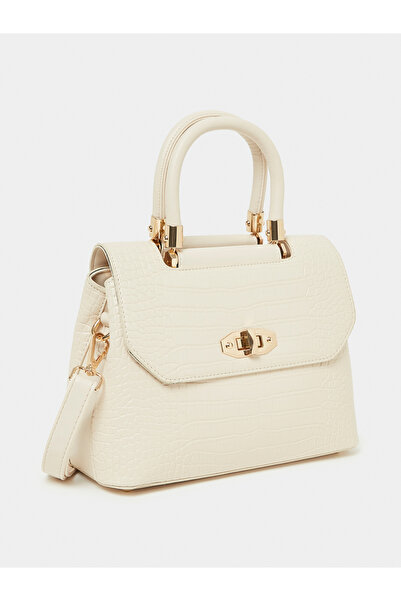 Styli حقيبة يد كروك مزخرفة بقفل دوار للإغلاق