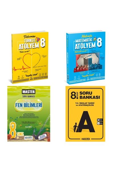 Okyanus Yayınları 8.sınıf Okyanus Master Fen Soru Bankası+hız Yayınları Inkil...