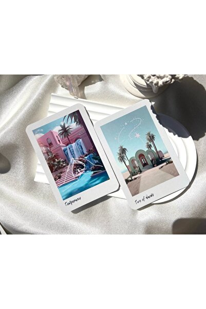 BastetTarot Özel Tasarım White Miracle Tarot Destesi ve Kitapçığı