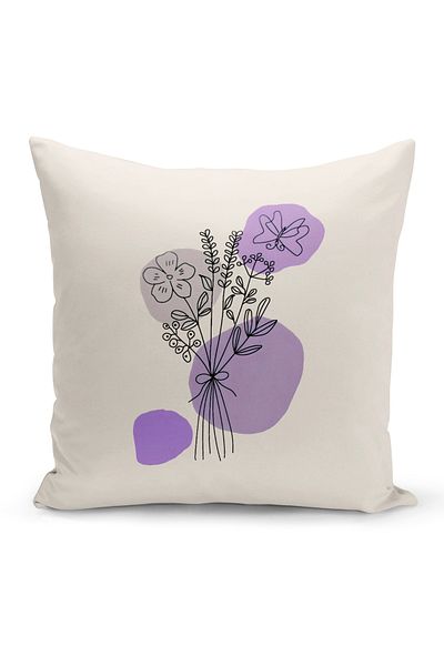 Bertille Home Σειρά Minimalist Digital Printed Κάλυμμα μαξιλαριού διπλής όψης