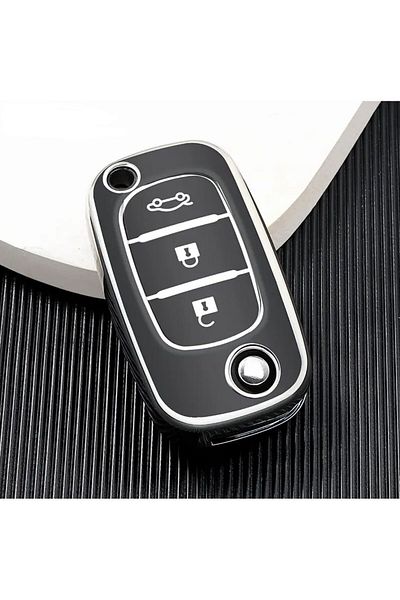 AYZ GARAGE Renault Fluence Black TPU Key Case