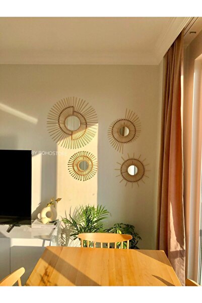BOHEM Bambu Ayna Seti 60cm 50cm 40cm 35cm