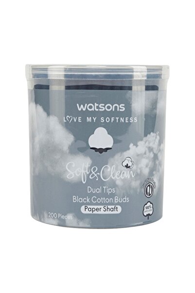 Watsons Kulak Çubuğu Siyah 200 Adet