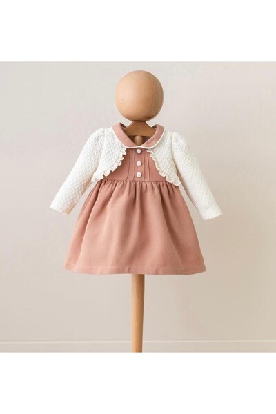 morwind فستان بناتي قطعة واحدة - مظهر بوليرو