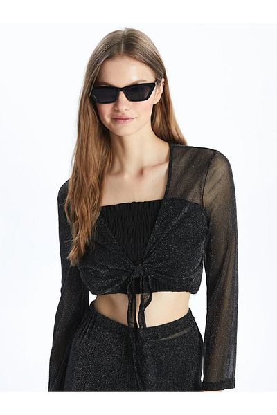 LC Waikiki DREAM Damen-Kimono- und Hosen-Set – lange Ärmel, Schalkragen, Strandbekleidung