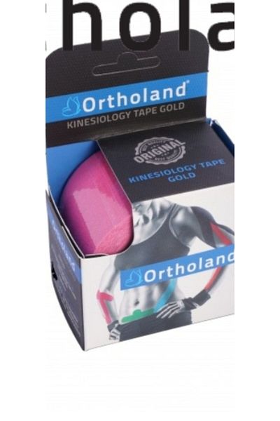 Ortholand Pink Color Ki̇nezi̇o Tape Sports Band (3 Pieces)