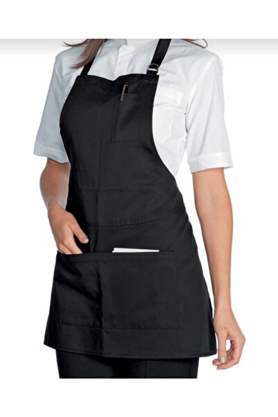 YDZ Boyundan Askılı Mutfak Önlüğü Master Chef Barista Cafe Restaurant Şef Gar...