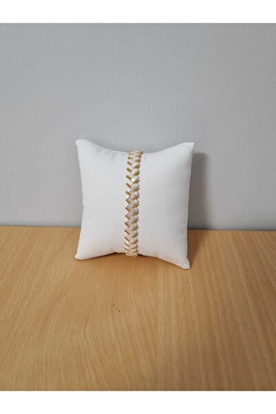 AntiqueMiyuki Tila İnci Beyazı-altın Bileklik