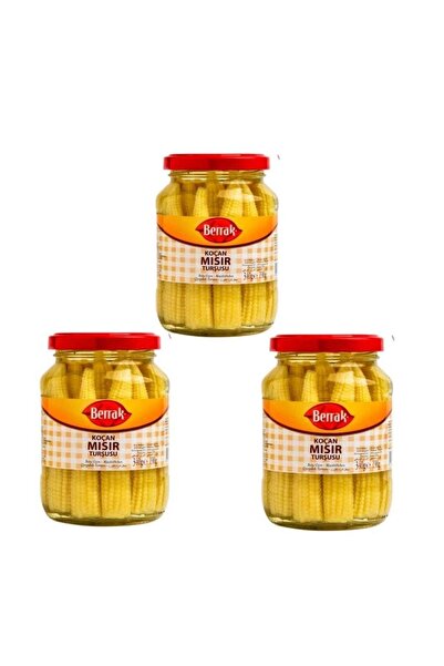 Berrak Mısır Koçanı Turşusu 340gr X3lü Paket