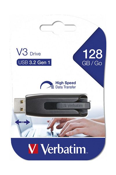 Verbatim 128gb V3 Usb Drive Usb 3.2 Gen 1