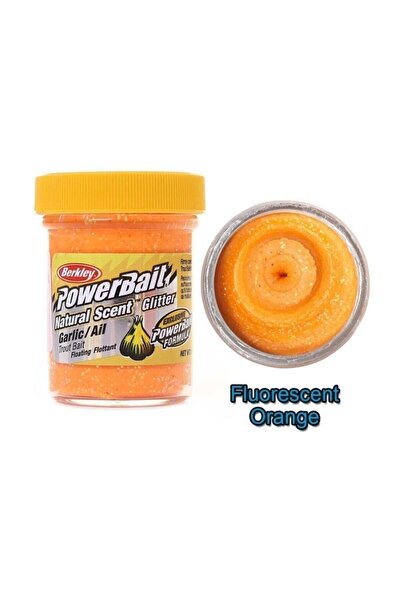 BERKLEY Powerbait Natural Glitter Trout Bait Garlic Alabalık hamuru Sahte Yemi