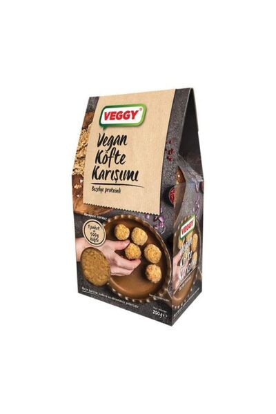 Veggy Vegan Bitki Bazlı Hazır Köfte Karışımı 200 gr (1 PAKET = 500GR KÖFTE) Y...