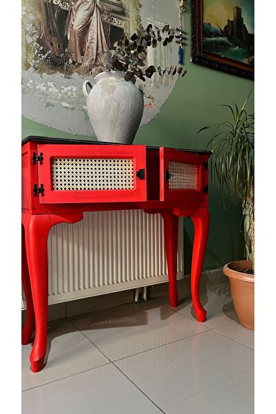 Evperisiym Ahşap Hazeranlı Dresuar 80x35x75 Cm