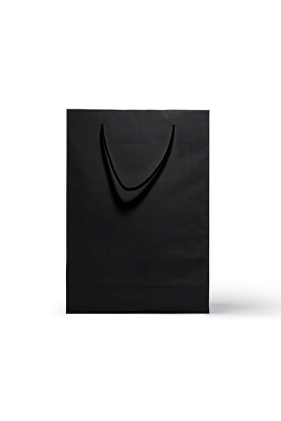 Balkan Siyah Ipli Karton Çanta 25 Adet 36x25x9cm (BEYAZ, SİYAH, KIRMIZI, SARI...