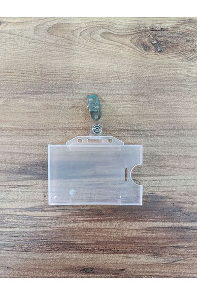 Limitless Clear Name Badge Holder with Horizontal Metal Latch - Card Protector