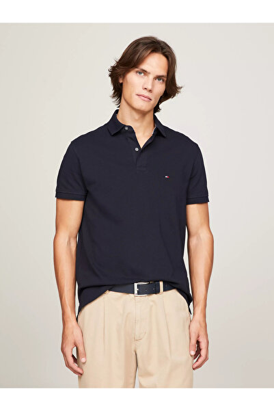 Tommy Hilfiger Pánské polo tričko REGULAR POLO z roku 1985-Navy Blue