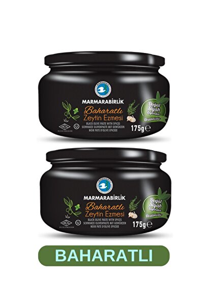 MarmaraBirlik Marmara Birlik Baharatlı (Nane-kekik-kimyon-sarımsak) Zeytin Ezme 2 x 175 g 2 li Set
