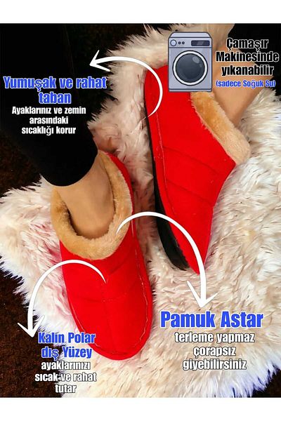 Lideral Unisex Slippers - Soft Sole Fur Home Boots