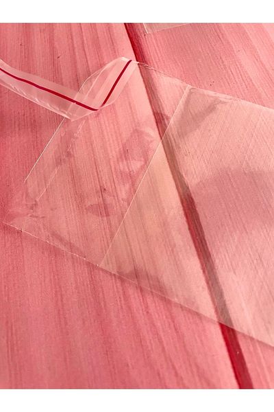Hayal.kirtasiyesi Transparent Gelatin Bag with Tape 10X15 cm 30 Pieces (Closed Size: 10X10Cm)