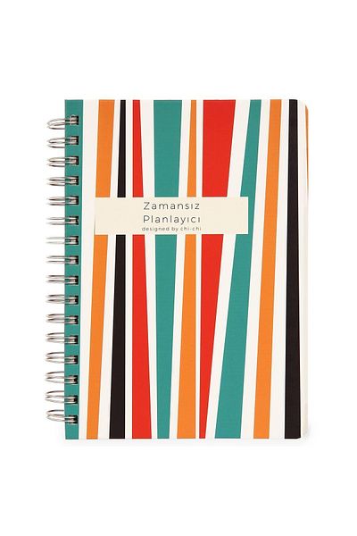 Chi-Chi Papers Timeless Planner, Undated Agenda, Undated Agenda - Kelly Red