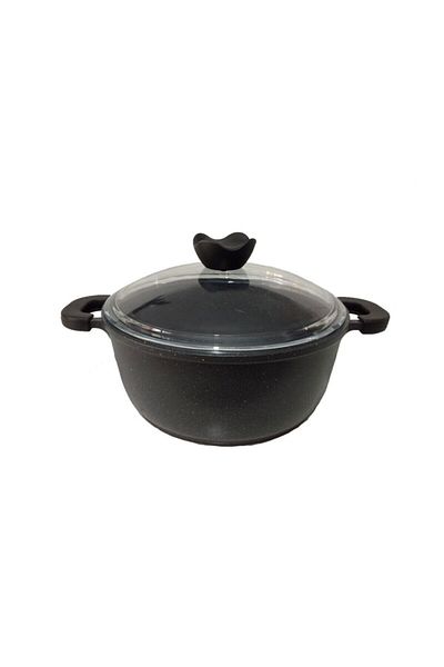 ThermoAD Granite Deep Pot 24 Cm Gray Demountable with Handle
