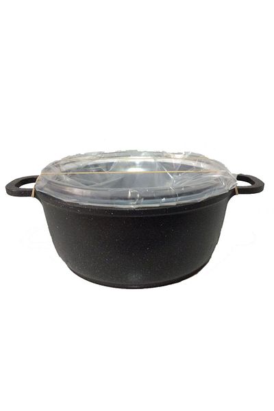 ThermoAD Granite Deep Pot 24 Cm Gray Demountable with Handle