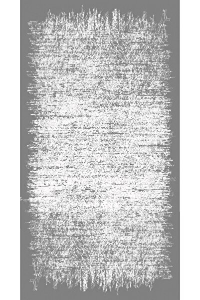 10 Post Online Gray Digital Printed - Non-Slip Round Oval Runner Hallway, Thin Washable Carpet
