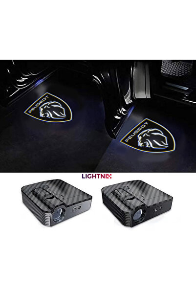 LIGHTNIX Yeni Peugeot Araçlar İçin Pilli Yapıştırmalı Fotoselli Kapı Altı LED...