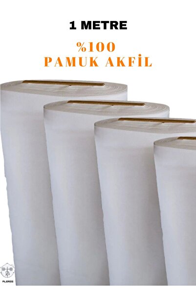 ALERSS Beyaz Pamuk Saten Kumaş - Beyaz Akfil - Kırlent - Şilte-Minder - Yastık - Nevresim - Çarşaflık Kumaş