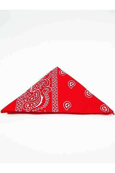 MCG AKSESUAR Unisex Μπαντάνα με κόκκινο έθνικ σχέδιο