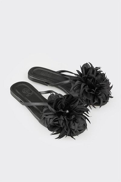 Elle Shoes النعال المسطحة المرأة السوداء