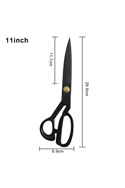 VARDIR Siyah Saplı Terzi Modelist Tekstil Kumaş Kesim Makası 8 NO 9 NO 10 NO 11 NO VE 12 NO