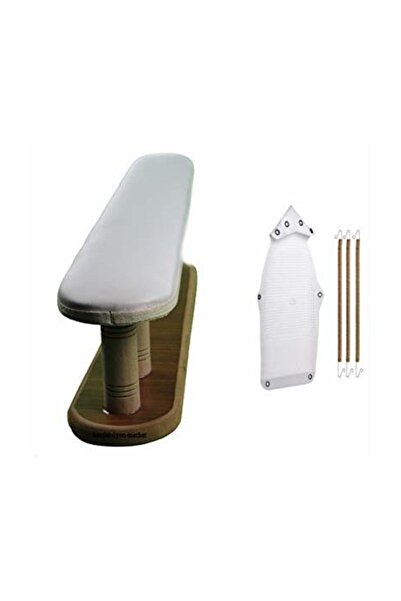 İşkur Makina Ütü Altı Plastik Yanmaz Teflon Ve Kol Omuz Ütüleme Aparatı Ahşap