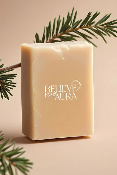 Believe Your Aura صابون زيت العرعر - صابون زيت العرعر الطبيعي 100% مصنوع يدويًا - 120 جرام