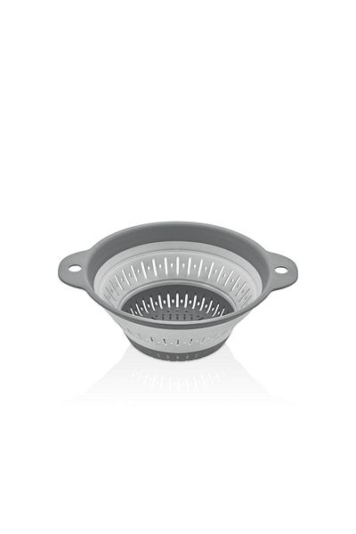 Bayev 2 Pieces 1800ml Pasta and Vegetable Strainer Round Foldable Accordion