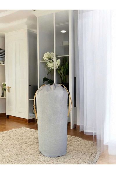 Balkan Room XXLarge 104x62 cm Gray Drawstring Bag - Carrying Bag and Quilt Pillow Storage Bag