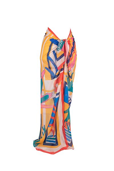 AQUABERRY Patterned Large Pareo 140X140 cm |   Beach Clothing - Vibrant Patterned, Anti-Wrinkle and Practical