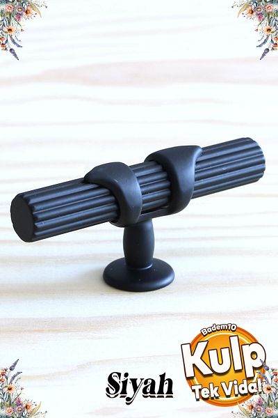 Badem10 Emir Buton de mâner din metal negru Mobilier Bucătărie Sertar Dulap Dulap Capac Mâner Mâner